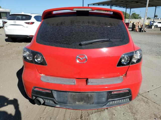 JM1BK34M271668601 - 2007 MAZDA SPEED 3 RED photo 6