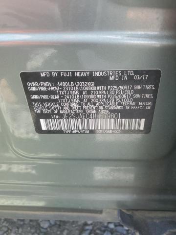 JF2SJAEC4HH579801 - 2017 SUBARU FORESTER 2.5I PREMIUM 绿色 照片 12
