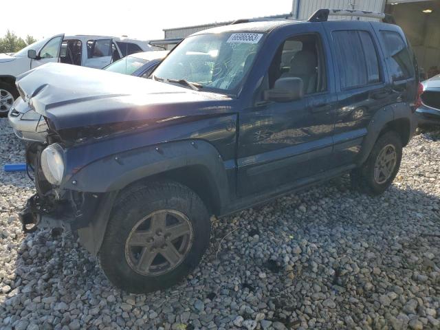 1J4GL38K16W182126 - 2006 JEEP LIBERTY RENEGADE BLUE photo 1