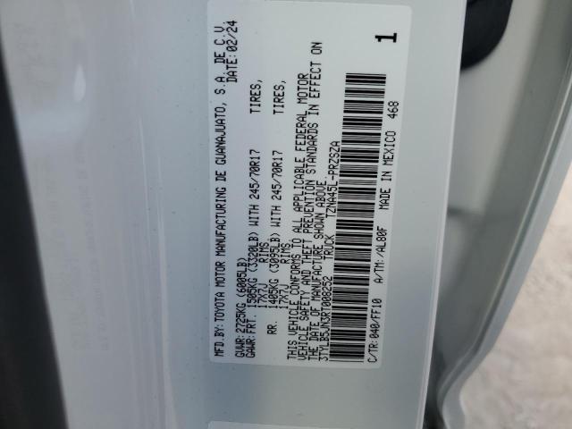 3TYLB5JN3RT008252 - 2024 TOYOTA TACOMA DOUBLE CAB 白色 照片 12