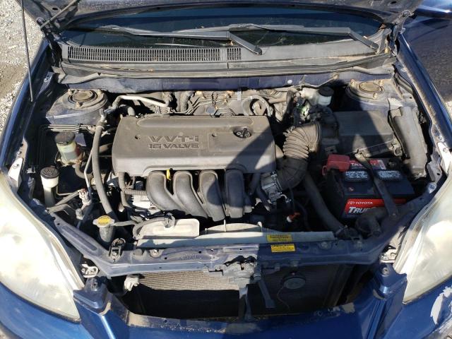 2T1KR30E45C551895 - 2005 TOYOTA COROLLA MA XR BLUE photo 11
