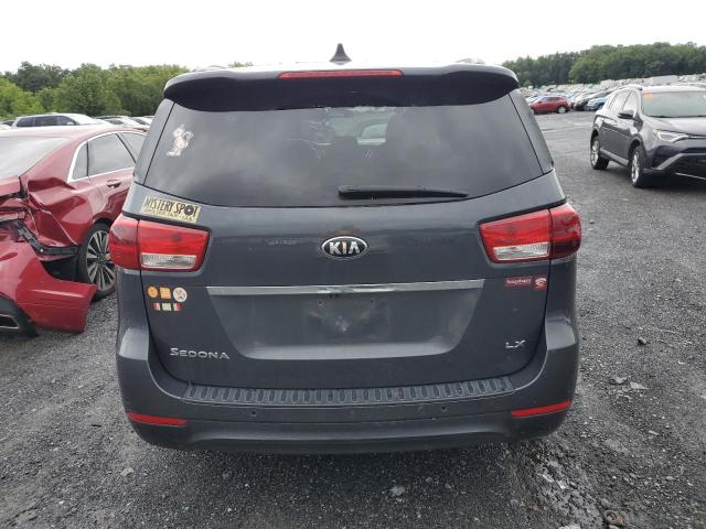 KNDMB5C14H6252825 - 2017 KIA SEDONA LX CHARCOAL photo 6