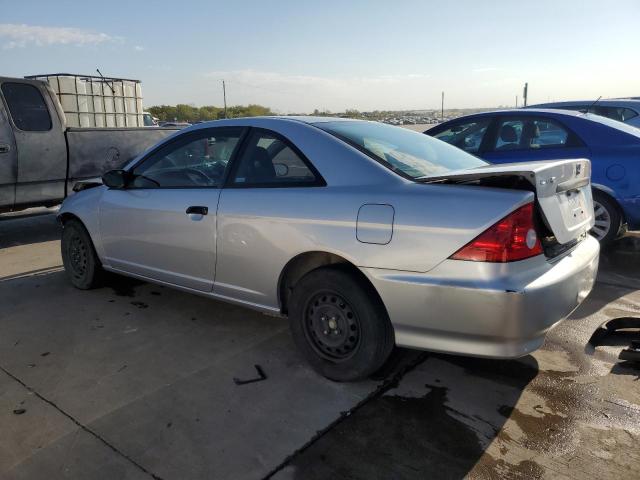 1HGEM21135L008212 - 2005 HONDA CIVIC DX VP SILVER photo 2