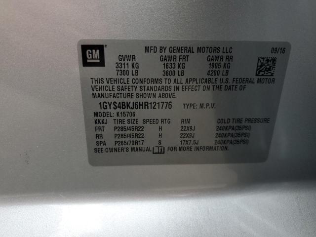 1GYS4BKJ6HR121776 - 2017 CADILLAC ESCALADE LUXURY Grau Foto 13