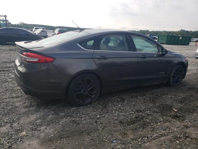 3FA6P0LU9JR138101 - 2018 FORD FUSION SE HYBRID GRAY photo 3