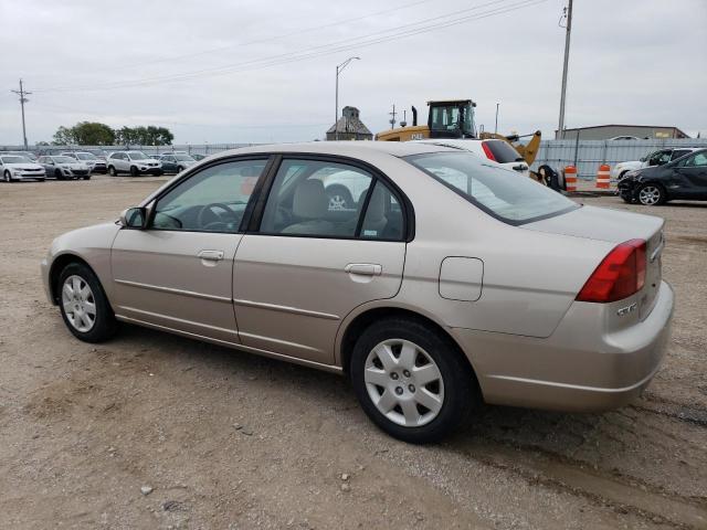 1HGES26771L075800 - 2001 HONDA CIVIC EX BEIGE photo 2