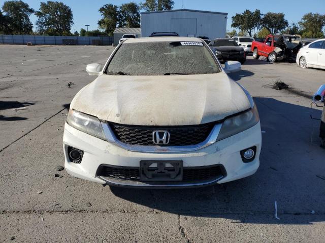 1HGCT2B86DA009127 - 2013 HONDA ACCORD EXL WHITE photo 5