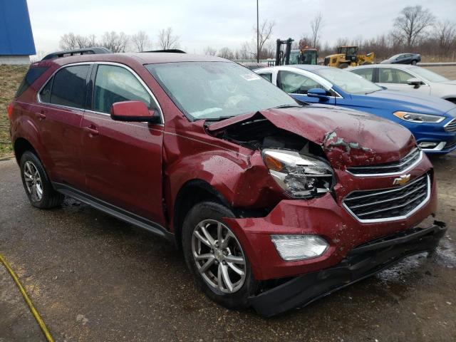 2GNALCEK3H1589656 - 2017 CHEVROLET EQUINOX LT RED photo 1