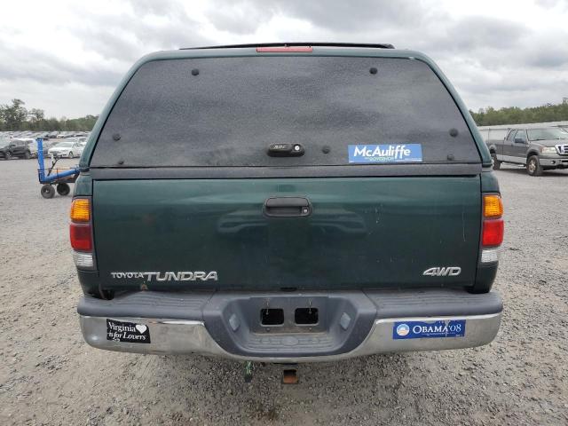 5TBBN44102S235656 - 2002 TOYOTA TUNDRA ACCESS CAB SR5 GREEN photo 6