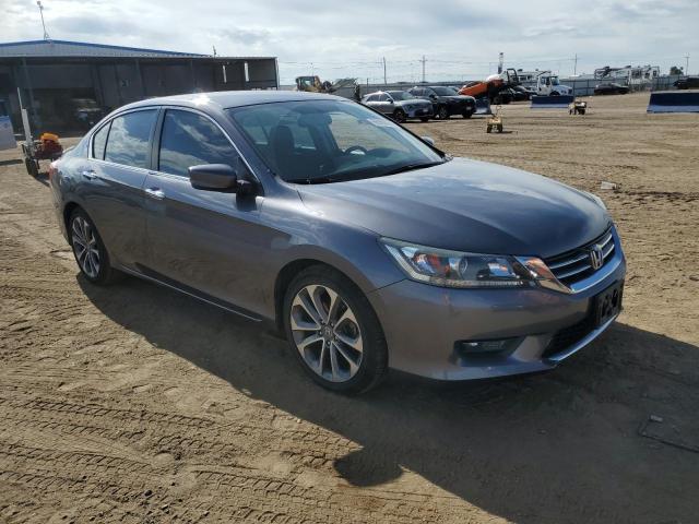 1HGCR2F5XFA066903 - 2015 HONDA ACCORD SPORT GRAY photo 4