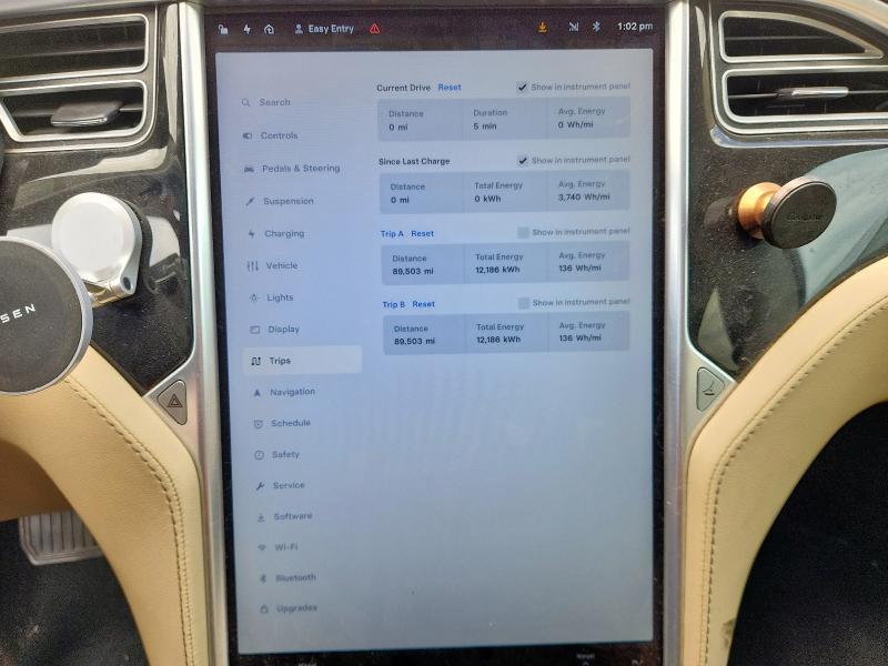 5YJSA1H18EFP41224 - 2014 TESLA MODEL S Qara foto 9