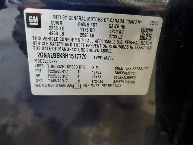 2GNALBEK8H1517779 - 2017 CHEVROLET EQUINOX LS Mavi foto 13