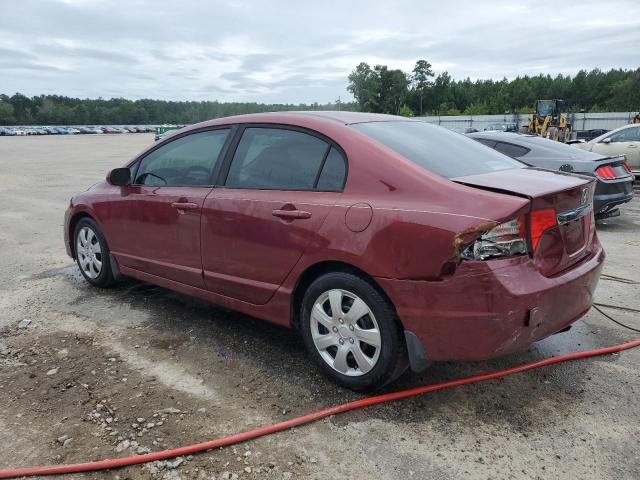 2HGFA16539H364844 - 2009 HONDA CIVIC LX MAROON photo 2