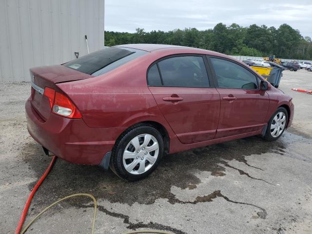 2HGFA16539H364844 - 2009 HONDA CIVIC LX MAROON photo 3