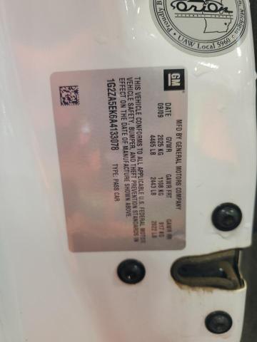 1G2ZA5EK6A4133078 - 2010 PONTIAC G6 WHITE photo 12