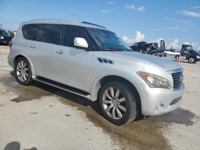 JN8AZ2NF7B9502395 - 2011 INFINITI QX56 SILVER photo 4