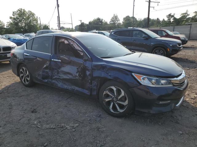 1HGCR3F81GA001147 - 2016 HONDA ACCORD EXL BLUE photo 4
