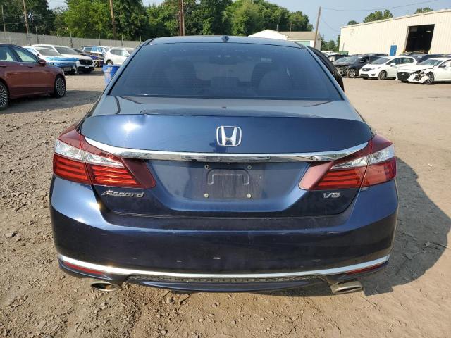 1HGCR3F81GA001147 - 2016 HONDA ACCORD EXL BLUE photo 6