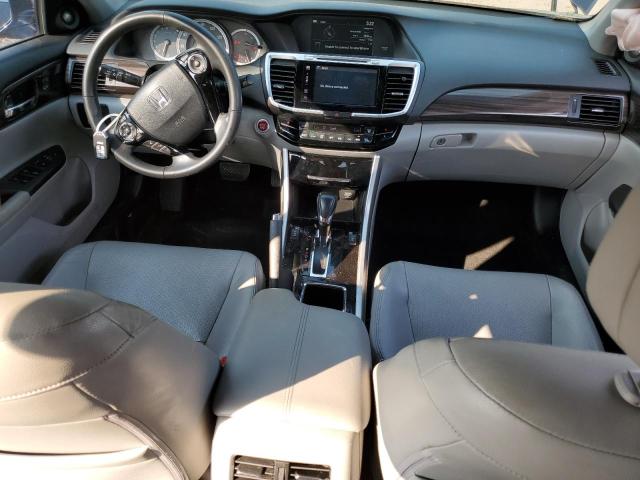 1HGCR3F81GA001147 - 2016 HONDA ACCORD EXL BLUE photo 8