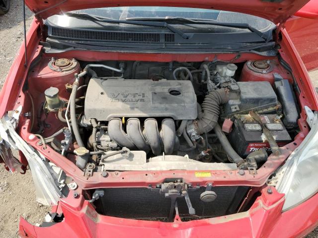 2T1KR32EX6C590845 - 2006 TOYOTA COROLLA MA XR RED photo 11