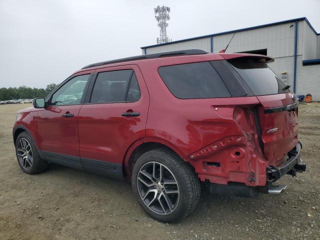 1FM5K8GT2KGB16448 - 2019 FORD EXPLORER SPORT Rouge photo 2