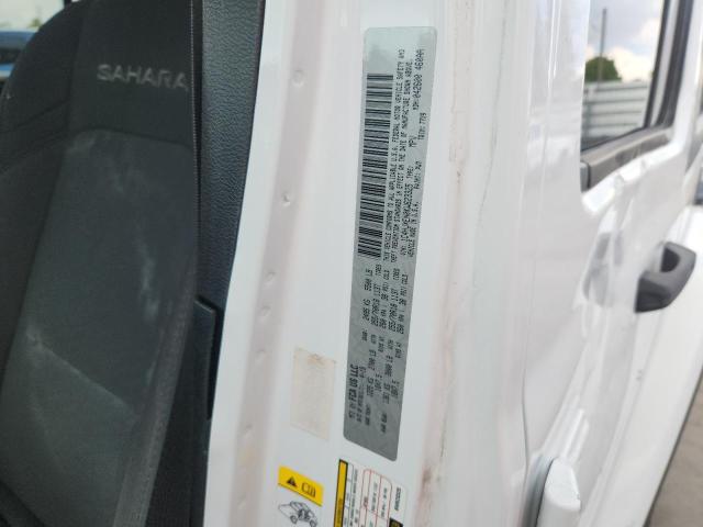 1C4HJXEN0KW623325 - 2019 JEEP WRANGLER U SAHARA WHITE photo 12