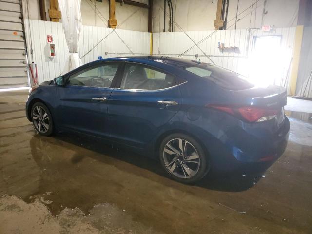 KMHDH4AE3FU326254 - 2015 HYUNDAI ELANTRA SE BLUE photo 2