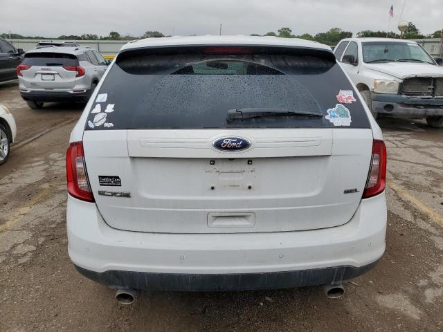 2FMDK3JC1EBB46768 - 2014 FORD EDGE SEL WHITE photo 6