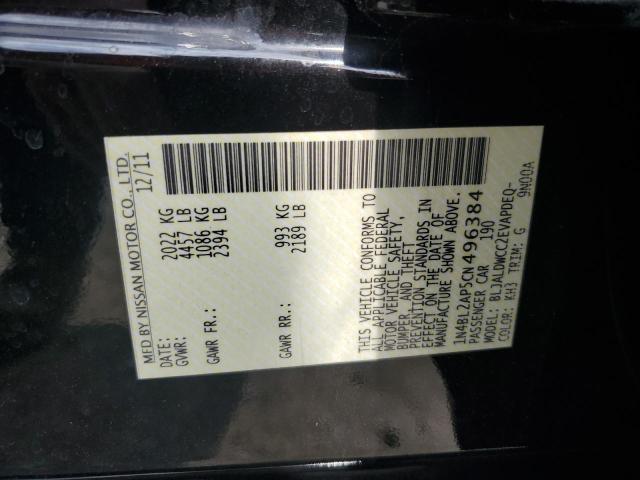 1N4BL2AP5CN496384 - 2012 NISSAN ALTIMA SR 黑色 照片 12