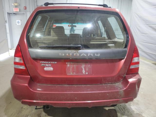 JF1SG65655H717951 - 2005 SUBARU FORESTER 2.5XS Қызыл фото 6