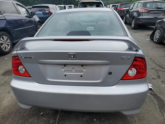 1HGEM22955L053088 - 2005 HONDA CIVIC EX SILVER photo 6