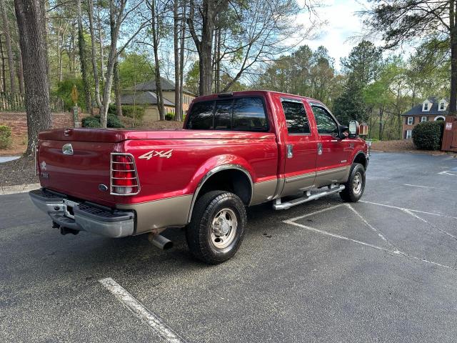 1FTNW21P93EB65290 - 2003 FORD F250 SUPER DUTY MAROON photo 4