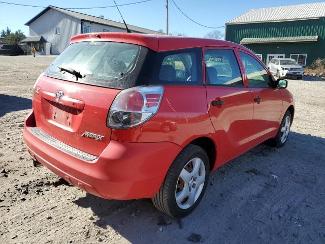 2T1KR32E98C704885 - 2008 TOYOTA COROLLA MA XR RED photo 4