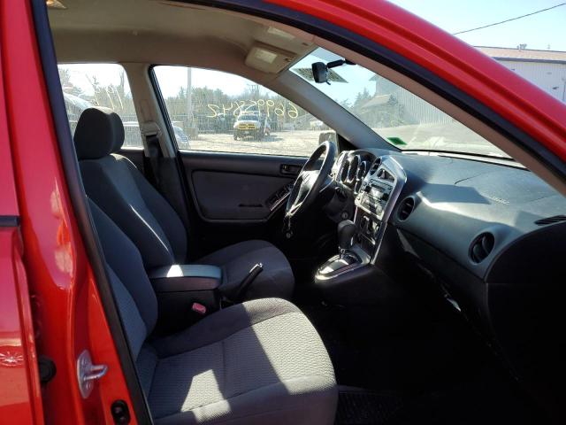 2T1KR32E98C704885 - 2008 TOYOTA COROLLA MA XR RED photo 5