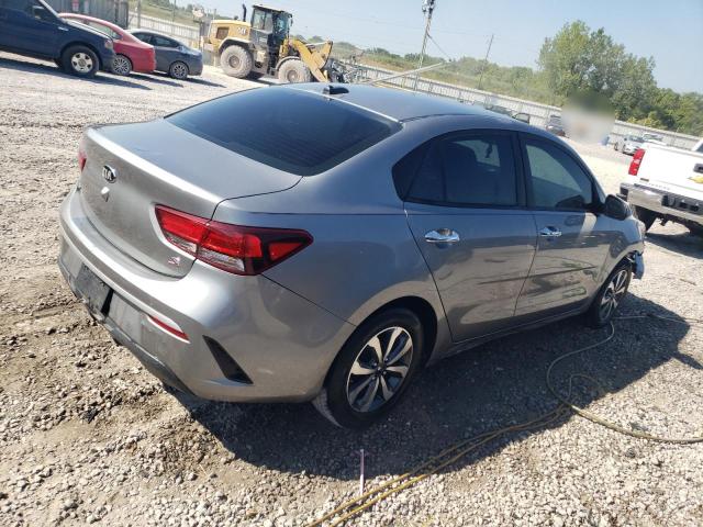 3KPA24AD8ME418245 - 2021 KIA RIO LX GRAY photo 3