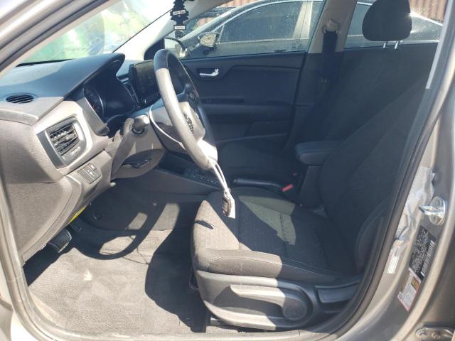 3KPA24AD8ME418245 - 2021 KIA RIO LX GRAY photo 7