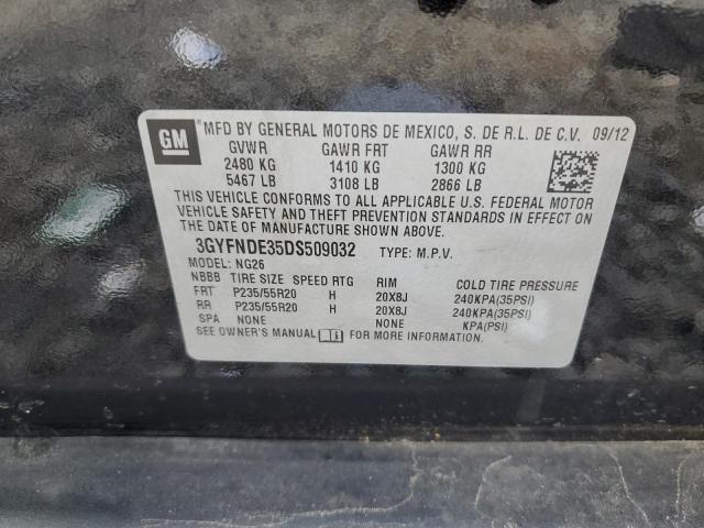 3GYFNDE35DS509032 - 2013 CADILLAC SRX PERFORMANCE COLLECTION Қара фото 12