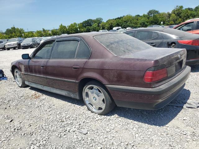 WBAGJ8321WDM21652 - 1998 BMW 740 IL MAROON photo 2