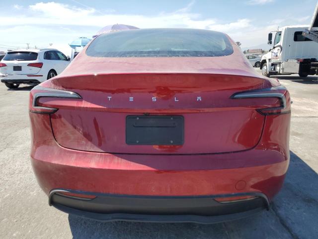5YJ3E1EA1RF800374 - 2024 TESLA MODEL 3 RED photo 6