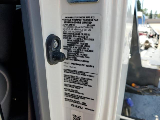 JALE5W167L7305583 - 2020 ISUZU NRR Weiß Foto 12