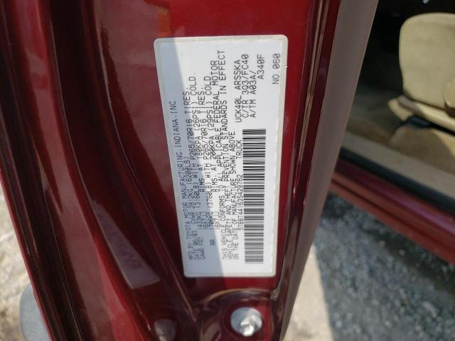 5TBBT44163S429762 - 2003 TOYOTA TUNDRA ACCESS CAB SR5 RED photo 12
