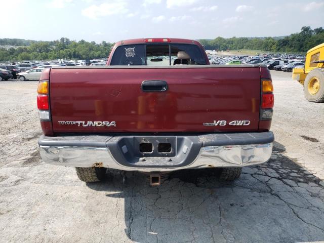 5TBBT44163S429762 - 2003 TOYOTA TUNDRA ACCESS CAB SR5 RED photo 6