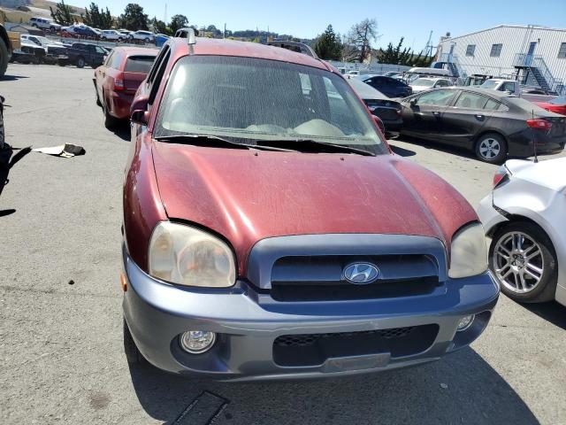 KM8SC13E15U860515 - 2005 HYUNDAI SANTA FE GLS BURGUNDY photo 5