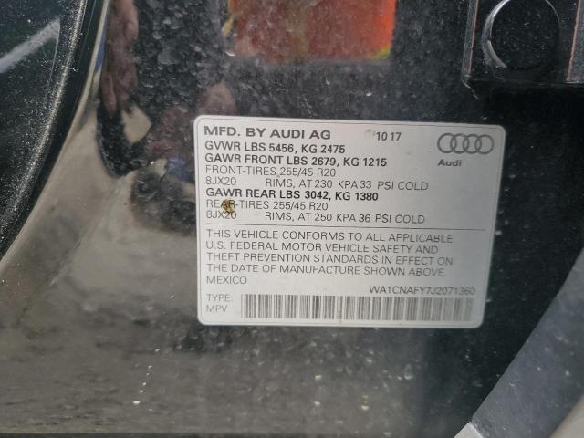 WA1CNAFY7J2071360 - 2018 AUDI Q5 PRESTIGE 黑色 照片 14