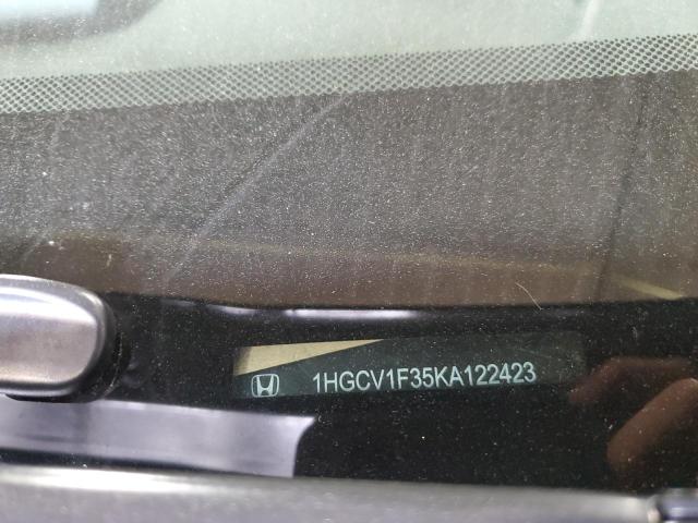 1HGCV1F35KA122423 - 2019 HONDA ACCORD SPORT Siyah fotoğraf 13