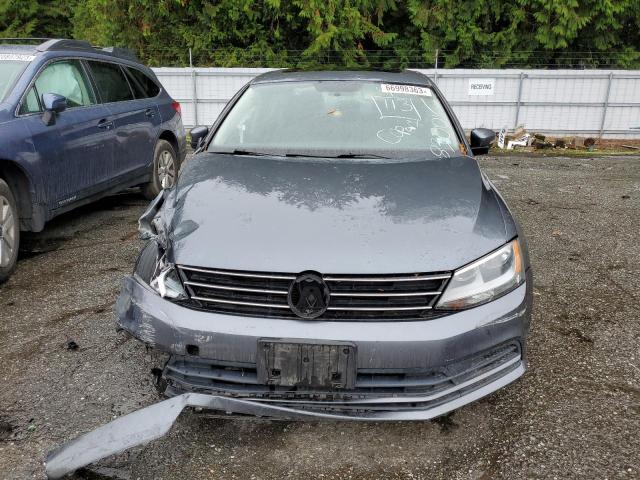 3VWD17AJ3FM238300 - 2015 VOLKSWAGEN JETTA SE GRAY photo 5