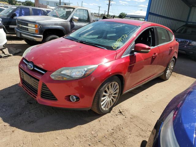 1FAHP3N21CL244405 - 2012 FORD FOCUS TITANIUM RED photo 1