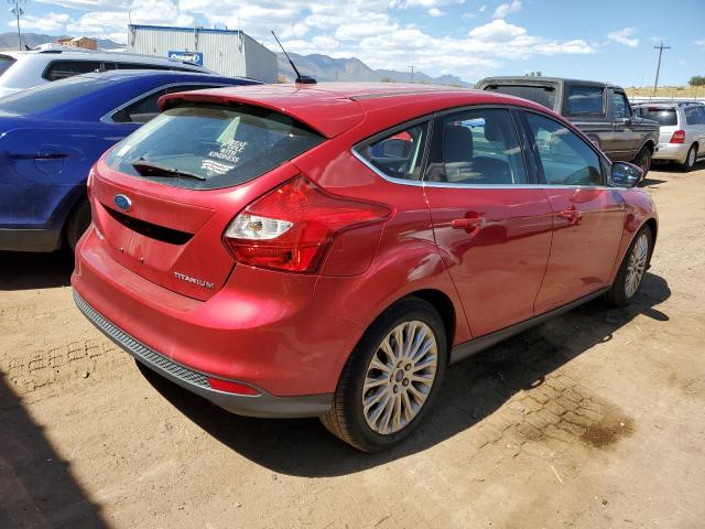 1FAHP3N21CL244405 - 2012 FORD FOCUS TITANIUM RED photo 3