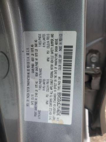 3MZBM1W73FM202499 - 2015 MAZDA 3 GRAND TOURING Серебристый фото 13