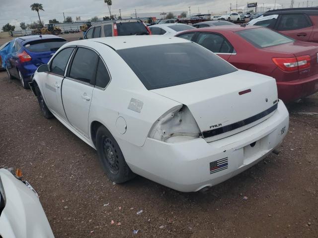 2G1WD5EM2A1157065 - 2010 CHEVROLET IMPALA POLICE WHITE photo 2